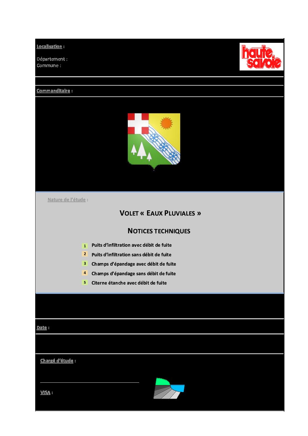 Notices techniques: dispositifs de rétention – infiltrations