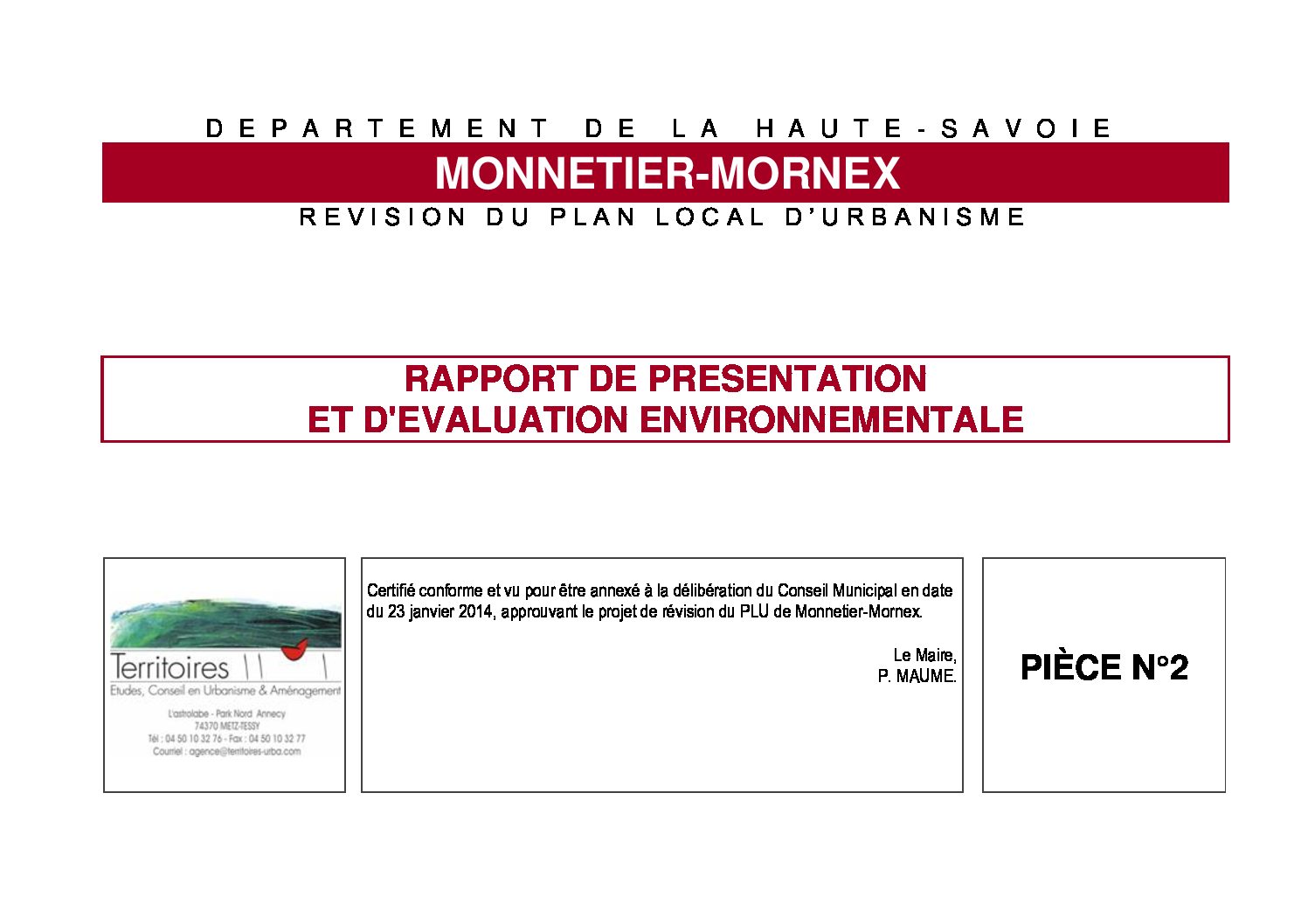 PG sommaire et RP