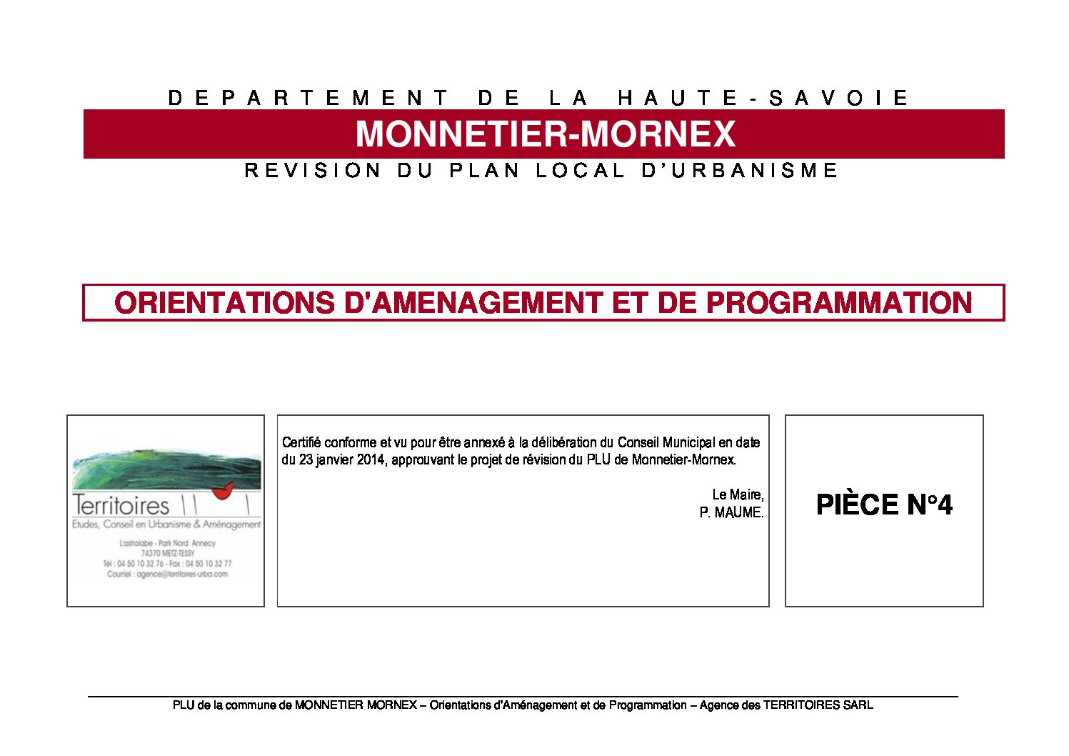 Pièce n°4 OAP